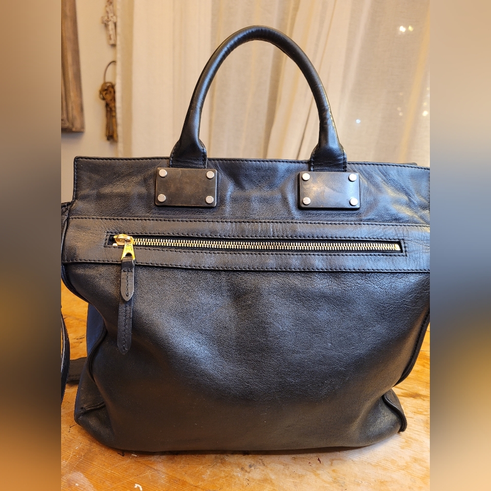 Rag & Bone Black Leather Shoulder Crossbody Bag - Picture 2 of 6